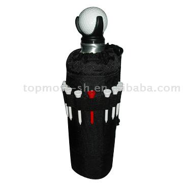 Aluminium-Flasche mit Golfball und Golf Tee (Aluminium-Flasche mit Golfball und Golf Tee)