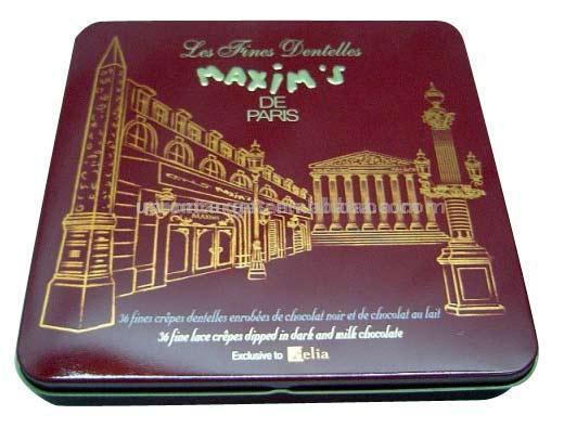  Square Chocolate Tin Box (Площадь Шоколад Tin Box)