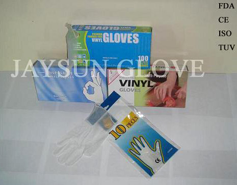  Vinyl (PVC) Examination Gloves (FDA ,EEC Approved) (De vinyle (PVC) Gants d`examen (FDA, approuvé CEE))