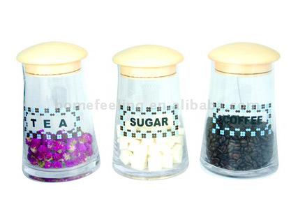  Glass Storage Jar Set ( Glass Storage Jar Set)