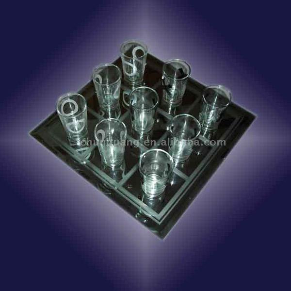  Drinking Glass Chess Set (Drinking Glass Chess Set)