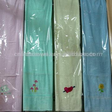  Bath Towels-Plain Woven & Satin & Embroidered ( Bath Towels-Plain Woven & Satin & Embroidered)