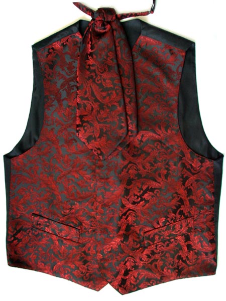  100% Silk Woven Vest + Tie / Bowtie (100% шелк тканые Вести + Tie / Bowtie)