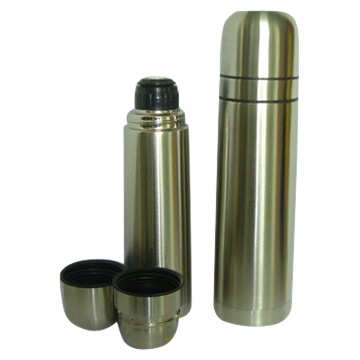  750ml Vacuum Flask with Double Lid (750ml Fiole à vide avec double couvercle)