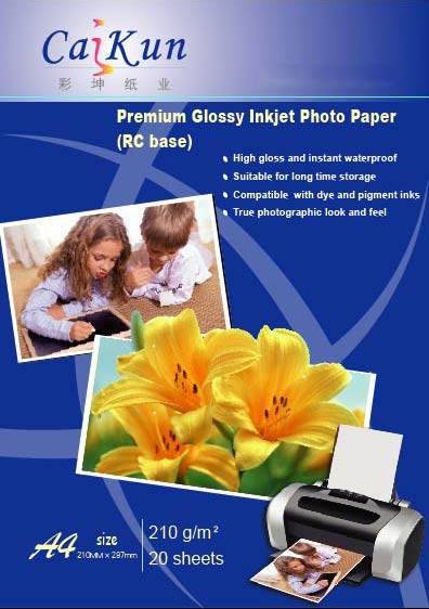  210g Premium Glossy Inkjet Photo Paper (RC Base) (210g Premium Glossy Inkjet Photo Paper (RC Base))