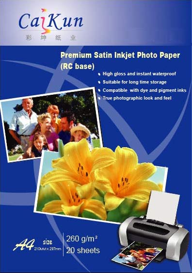  260g Premium Satin Inkjet Photo Paper (RC Base) (260g Premium Satin Inkjet Photo Paper (RC Base))