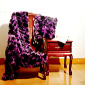  Synthetic Fur Cushion and Throw (Fourrure synthétique Coussin et Throw)