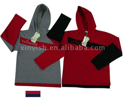  Children`s Hooded T-Shirt Stock (Капюшоном детская футболка фонда)