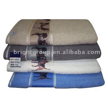  Terry Transfer Printed Bath Towel (Терри Передача Печатный ванной Полотенцесушители)