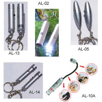 LED & Laser Light Mini Torch Key Chain (LED & Laser Light Mini Torch Key Chain)