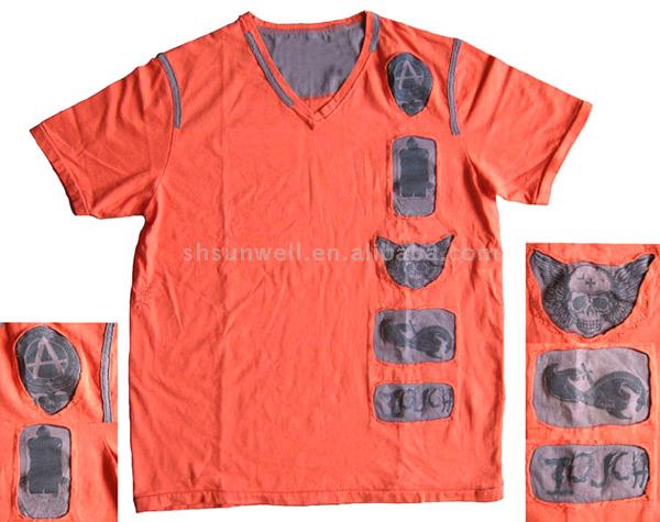  Men`s V-Neck T-Shirt ( Men`s V-Neck T-Shirt)