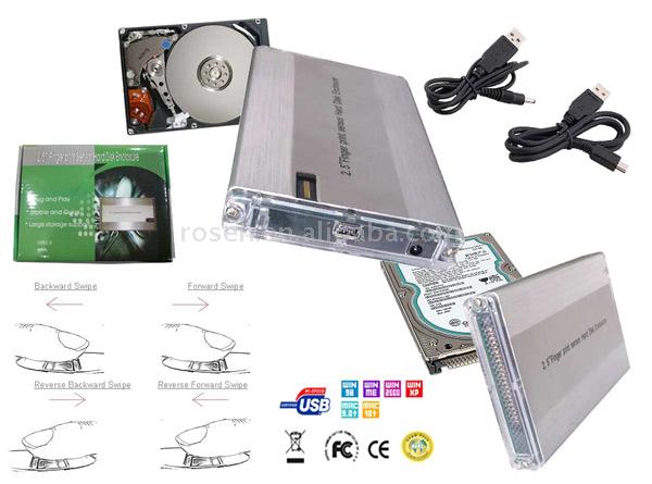  External 2.5" IDE to USB 2.0 Fingerprint Security Enclosure ( External 2.5" IDE to USB 2.0 Fingerprint Security Enclosure)