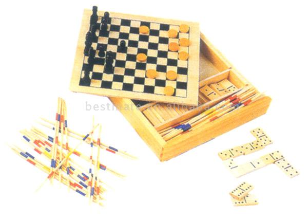  4 in 1 Wooden Game (4 in 1 Holz-Game)