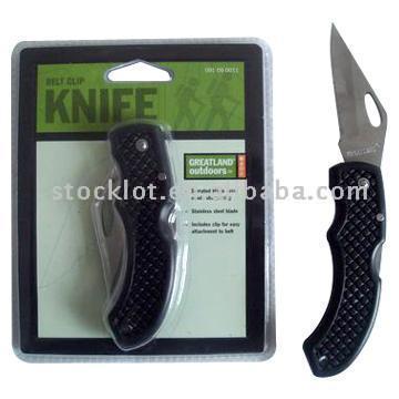  Stock Belt Clip Knife ( Stock Belt Clip Knife)