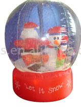  Animated/Rotating Inflatable Christmas Snow Globe/Snow Dome ( Animated/Rotating Inflatable Christmas Snow Globe/Snow Dome)