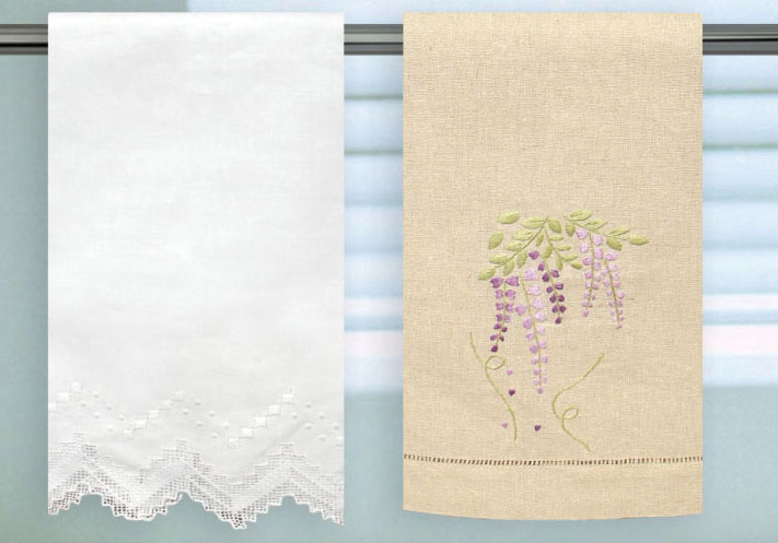  Towel with Handmade Hemstitch, Cutwork, Drawnwork and Artex ( Towel with Handmade Hemstitch, Cutwork, Drawnwork and Artex)