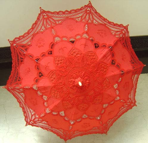  Lace Parasol with Antique Cutwork/Battenburg Lace ( Lace Parasol with Antique Cutwork/Battenburg Lace)