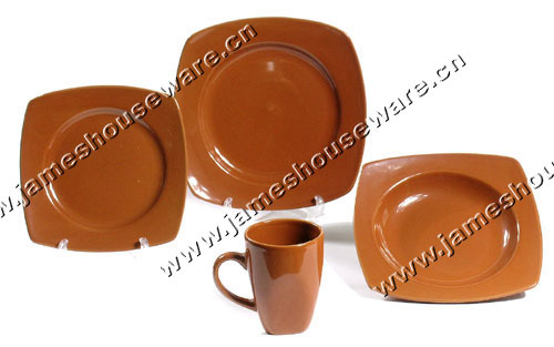  Color Glazed Dinner Set (Couleur glacé Dinner Set)