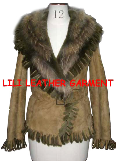  Ladies` Lamb & Raccoon Double-Face Coat ( Ladies` Lamb & Raccoon Double-Face Coat)