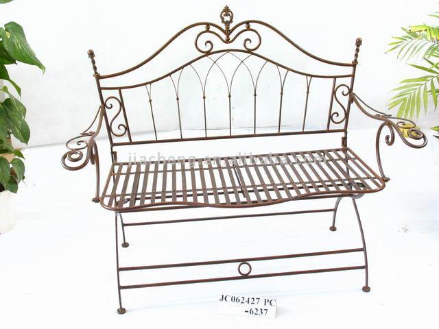  Metal Folding Garden Bench (Banc de jardin en métal pliant)