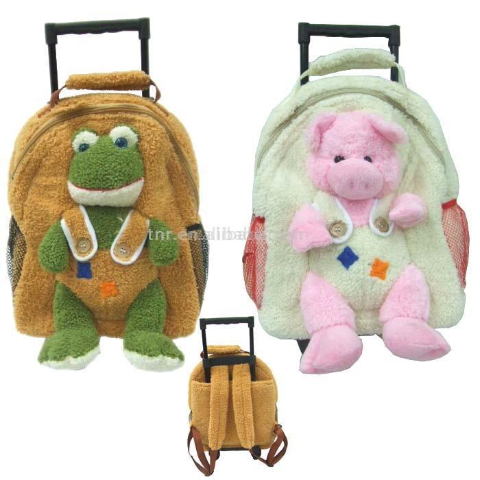  Stuffed Toy in Children`s Trolley Backpack Shape (Мягкую игрушку в Детском тележки Рюкзак форма)