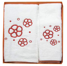  Embroidered Towel Set ( Embroidered Towel Set)