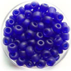 Frosting Sapphire Blue Bead (Frosting Sapphire Blue Bead)