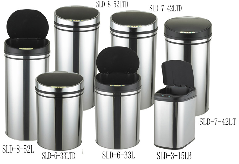  Stainless Steel Inductive Dustbins (Stainless Steel Induktive Mülleimer)