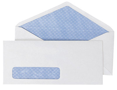  10# Sec 1-Window Gummed Envelope (# 10 п. 1-Window клееного конвертов)