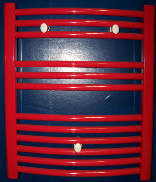  Plastic-Coated Curved Towel Rail Heater