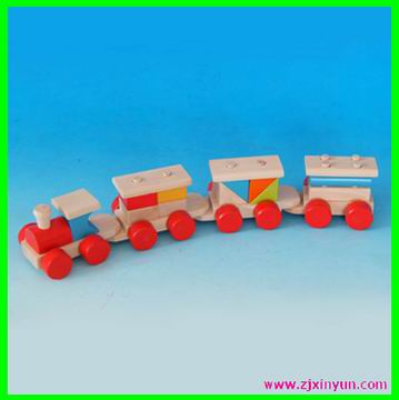  Wooden Train Blocks (Train en bois Blocks)