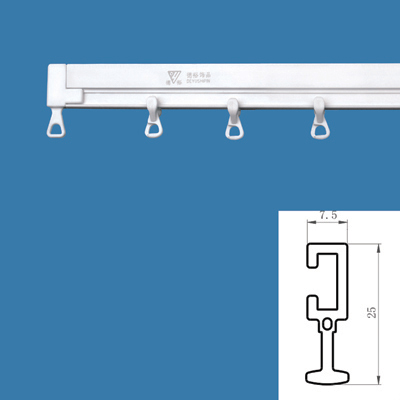 Nano Non-Noise Curved Plastic Curtain Track (Nano bruit non courbée en plastique Curtain Track)