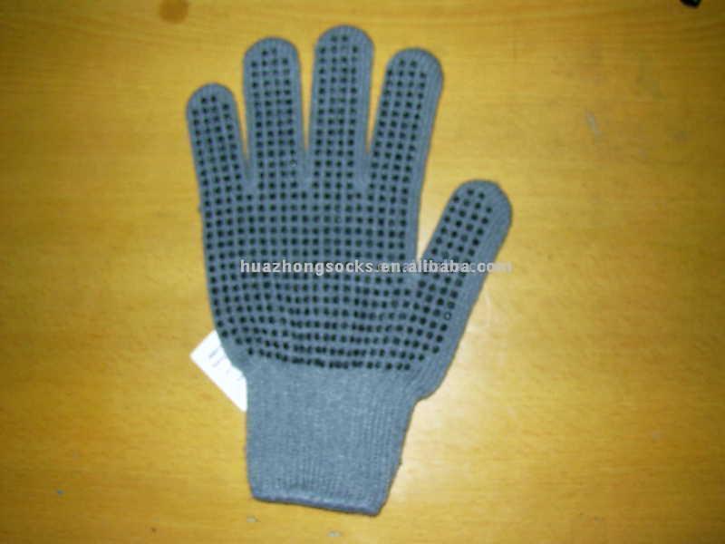  Knitted Working Gloves with PVC Dots ( Knitted Working Gloves with PVC Dots)