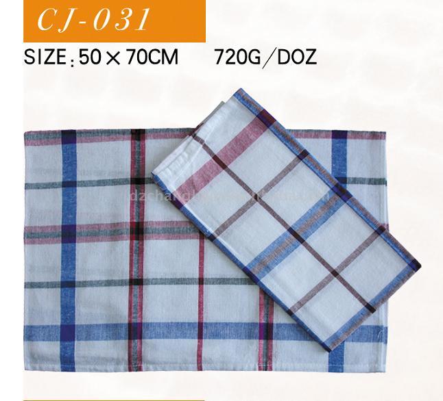  Woven Checked Colorized Tea Towel (Woven Checked colorisée Torchon)