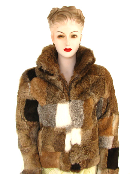  Grass Rabbit Fur Jacket