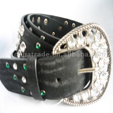  Belt Decorated with Metal and Knitting ( Belt Decorated with Metal and Knitting)