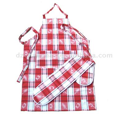  Cotton Printed Apron Set