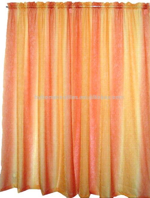  Rainbow Crushed Voile Curtain