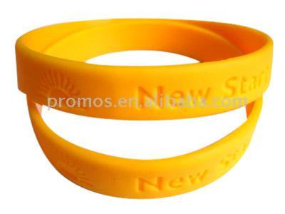  Solid Debossed Silicone Wristband (Solid Gaufrage en silicone avec bracelet)