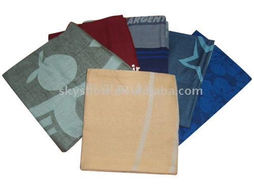  100% FR Polyester Jacquard Airline Blanket with Fringes (100% polyester Jacquard FR Airline Couverture avec Franges)