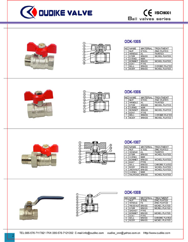  Brass Ball Valve (Латунные шаровые краны)