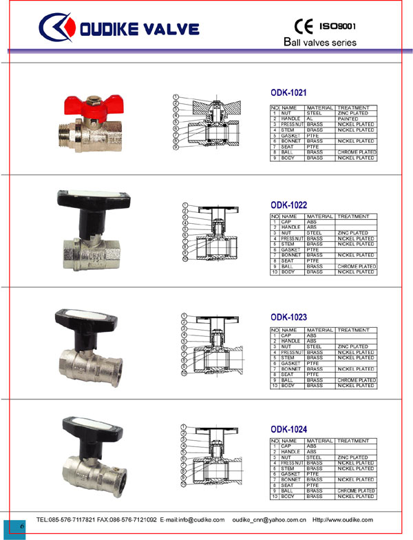  Brass Ball Valve (Латунные шаровые краны)