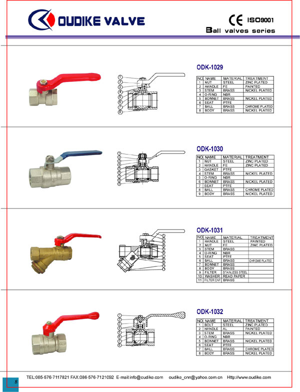  Brass Ball Valve (Латунные шаровые краны)