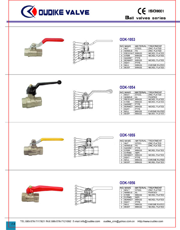  Brass Ball Valve (Латунные шаровые краны)