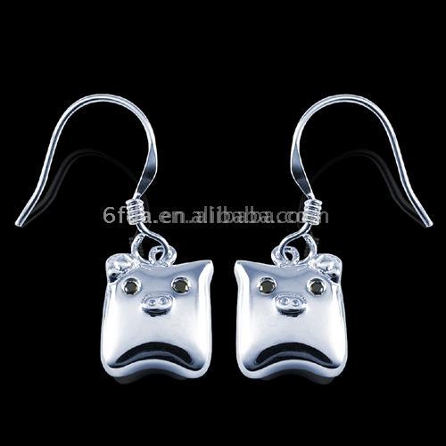  925 Sterling Silver Zircon Earrings (925 Sterling Silber Ohrringe Zirkon)