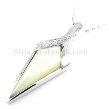  925 Sterling Silver Shell Pendant (925 Серебрянные Shell кулон)