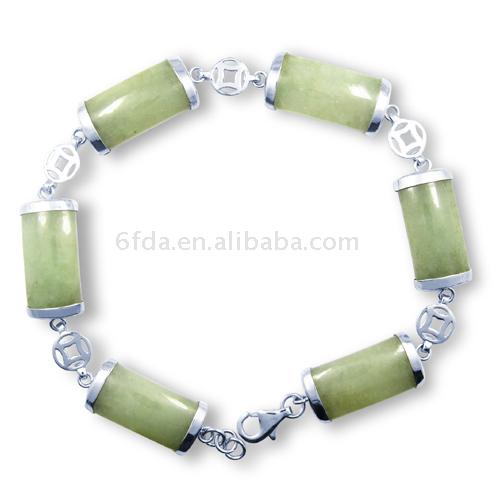  925 Sterling Silver Jade Bracelet ( 925 Sterling Silver Jade Bracelet)