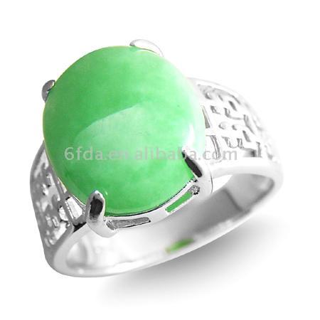 Silver Jade Ring