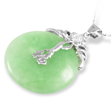 925 Sterling Silber Anhänger Jade (925 Sterling Silber Anhänger Jade)