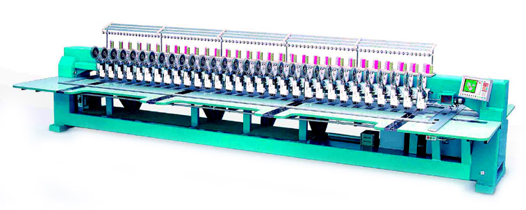  Embroidery Machine with Double-Reel Sequin Device (Stickmaschine mit Double-Reel Sequin Device)